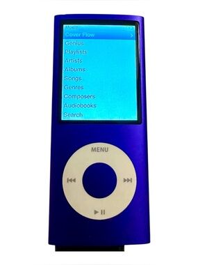Apple iPod Nano 4th Gen 8GB Purple MB739LL/A Works Needs New Battery No Charger